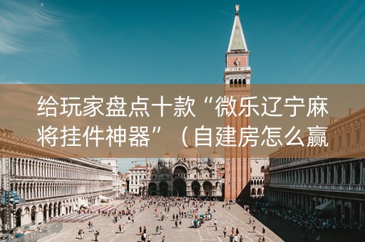 给玩家盘点十款“微乐辽宁麻将挂件神器”（自建房怎么赢)