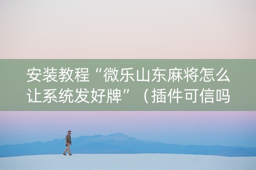 安装教程“微乐山东麻将怎么让系统发好牌”（插件可信吗)