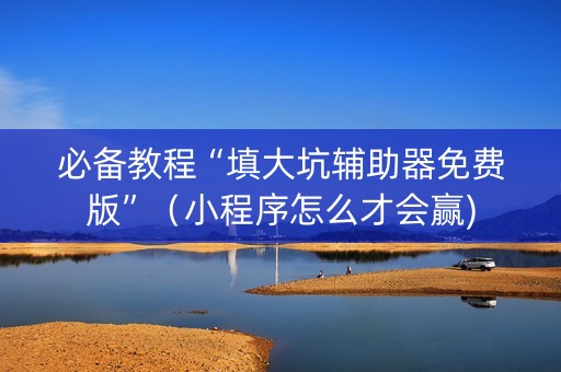 必备教程“填大坑辅助器免费版”（小程序怎么才会赢)