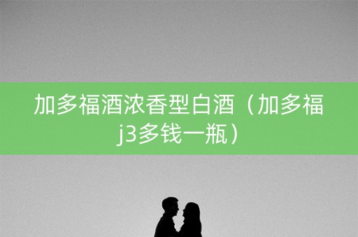 加多福酒浓香型白酒（加多福j3多钱一瓶）