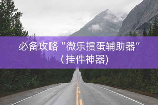 必备攻略“微乐掼蛋辅助器”（挂件神器)