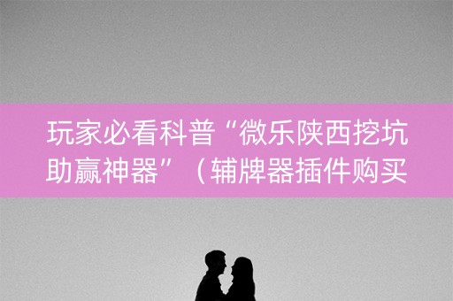 玩家必看科普“微乐陕西挖坑助赢神器”（辅牌器插件购买)