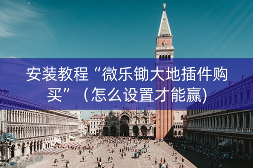 安装教程“微乐锄大地插件购买”（怎么设置才能赢)