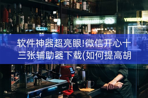 软件神器超亮眼!微信开心十三张辅助器下载(如何提高胡牌率)