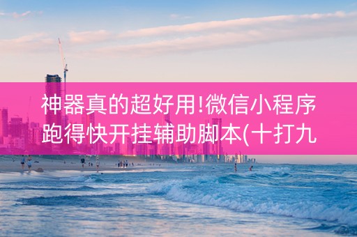 神器真的超好用!微信小程序跑得快开挂辅助脚本(十打九赢的打法)