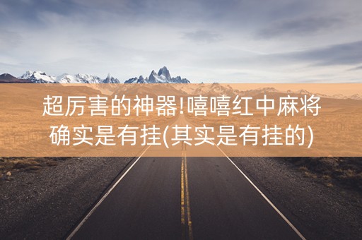 超厉害的神器!嘻嘻红中麻将确实是有挂(其实是有挂的)