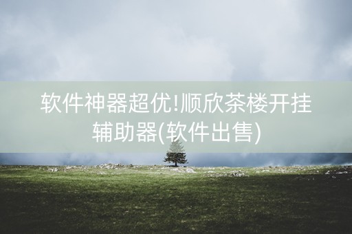 软件神器超优!顺欣茶楼开挂辅助器(软件出售)