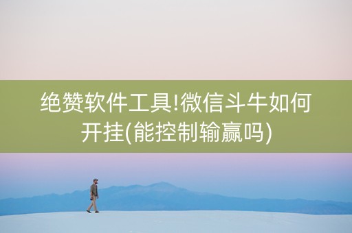 绝赞软件工具!微信斗牛如何开挂(能控制输赢吗)