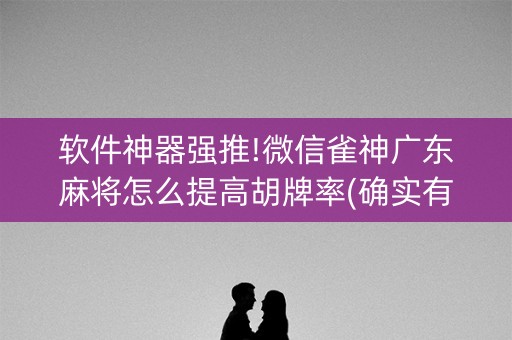 软件神器强推!微信雀神广东麻将怎么提高胡牌率(确实有挂)
