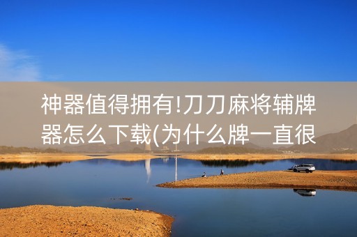 神器值得拥有!刀刀麻将辅牌器怎么下载(为什么牌一直很差)