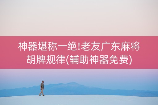 神器堪称一绝!老友广东麻将胡牌规律(辅助神器免费)