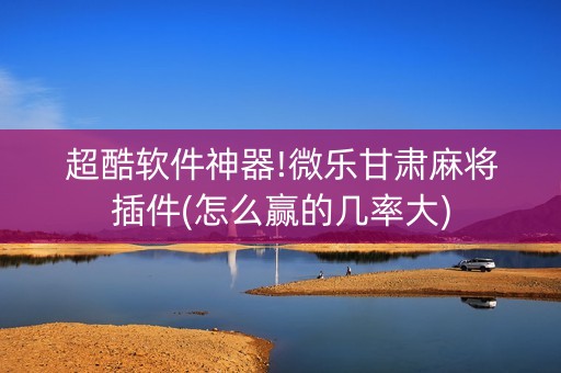 超酷软件神器!微乐甘肃麻将插件(怎么赢的几率大)