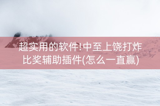 超实用的软件!中至上饶打炸比奖辅助插件(怎么一直赢)