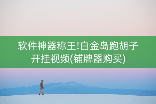 软件神器称王!白金岛跑胡子开挂视频(铺牌器购买)