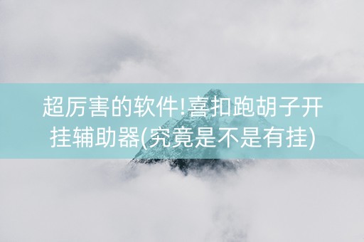 超厉害的软件!喜扣跑胡子开挂辅助器(究竟是不是有挂)