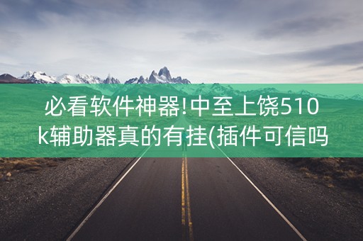 必看软件神器!中至上饶510k辅助器真的有挂(插件可信吗)