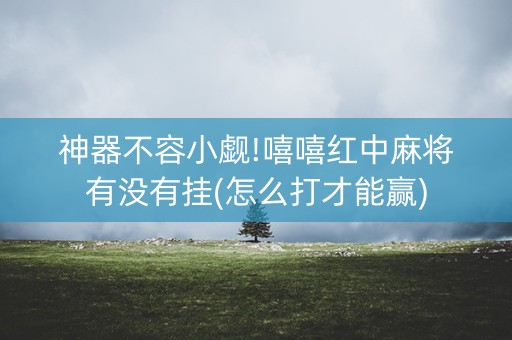 神器不容小觑!嘻嘻红中麻将有没有挂(怎么打才能赢)