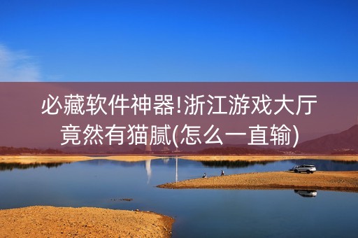 必藏软件神器!浙江游戏大厅竟然有猫腻(怎么一直输)