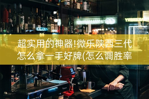 超实用的神器!微乐陕西三代怎么拿一手好牌(怎么调胜率)