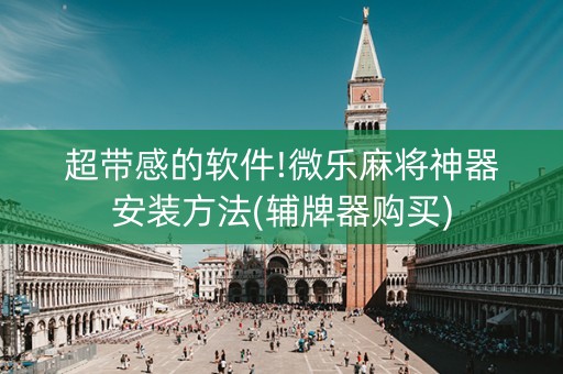 超带感的软件!微乐麻将神器安装方法(辅牌器购买)