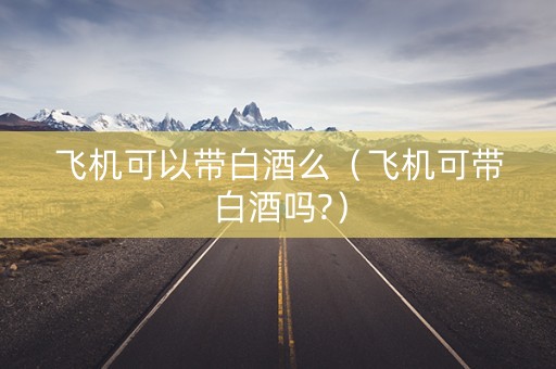 飞机可以带白酒么（飞机可带白酒吗?）