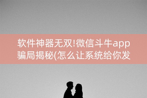 软件神器无双!微信斗牛app骗局揭秘(怎么让系统给你发好牌)