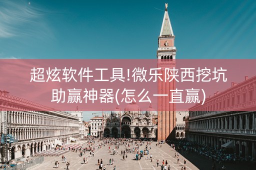超炫软件工具!微乐陕西挖坑助赢神器(怎么一直赢)
