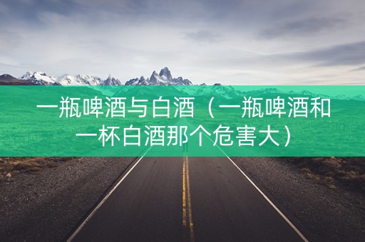 一瓶啤酒与白酒（一瓶啤酒和一杯白酒那个危害大）
