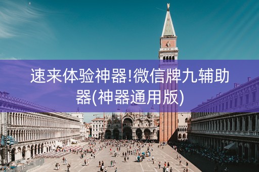 速来体验神器!微信牌九辅助器(神器通用版)
