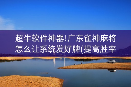 超牛软件神器!广东雀神麻将怎么让系统发好牌(提高胜率方法)