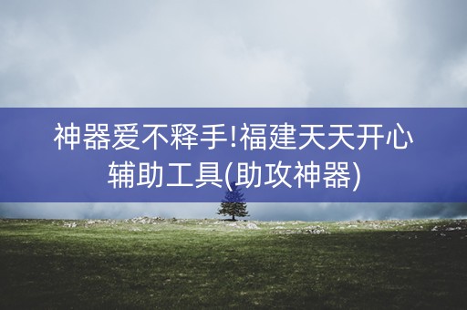 神器爱不释手!福建天天开心辅助工具(助攻神器)