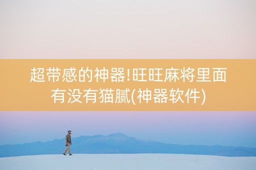 超带感的神器!旺旺麻将里面有没有猫腻(神器软件)