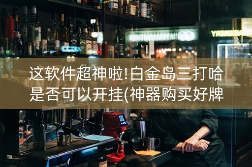 这软件超神啦!白金岛三打哈是否可以开挂(神器购买好牌规律)