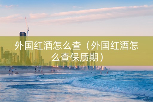 外国红酒怎么查（外国红酒怎么查保质期）