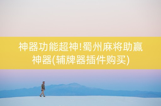 神器功能超神!蜀州麻将助赢神器(辅牌器插件购买)