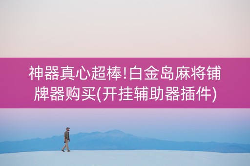 神器真心超棒!白金岛麻将铺牌器购买(开挂辅助器插件)