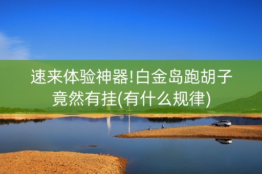 速来体验神器!白金岛跑胡子竟然有挂(有什么规律)