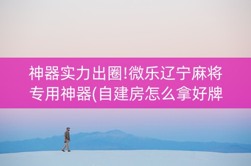 神器实力出圈!微乐辽宁麻将专用神器(自建房怎么拿好牌)