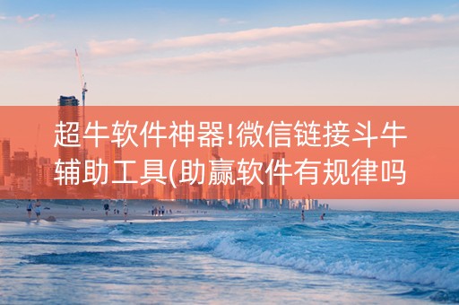 超牛软件神器!微信链接斗牛辅助工具(助赢软件有规律吗)