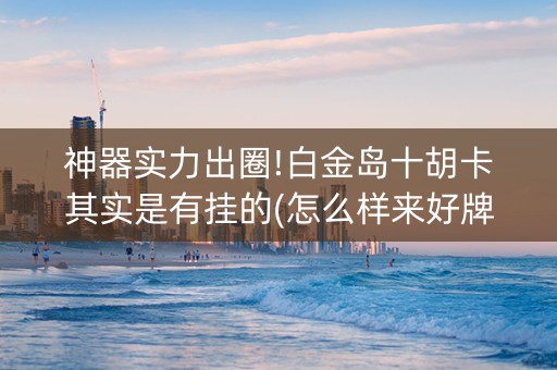 神器实力出圈!白金岛十胡卡其实是有挂的(怎么样来好牌)
