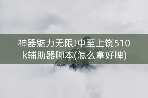 神器魅力无限!中至上饶510k辅助器脚本(怎么拿好牌)