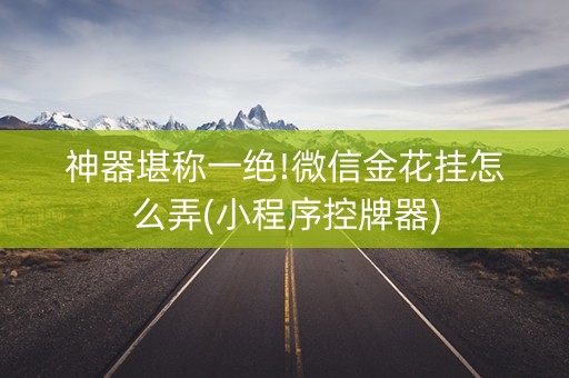 神器堪称一绝!微信金花挂怎么弄(小程序控牌器)