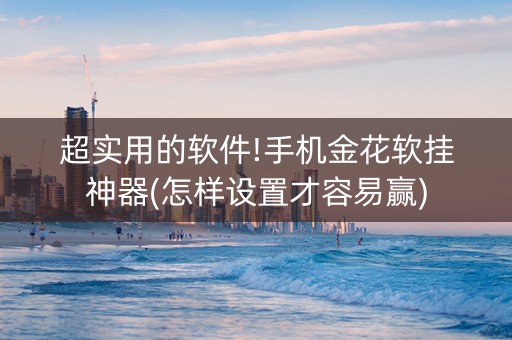 超实用的软件!手机金花软挂神器(怎样设置才容易赢)