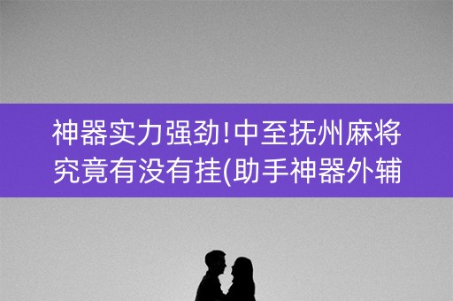 神器实力强劲!中至抚州麻将究竟有没有挂(助手神器外辅工具)
