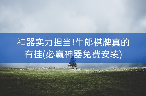 神器实力担当!牛郎棋牌真的有挂(必赢神器免费安装)