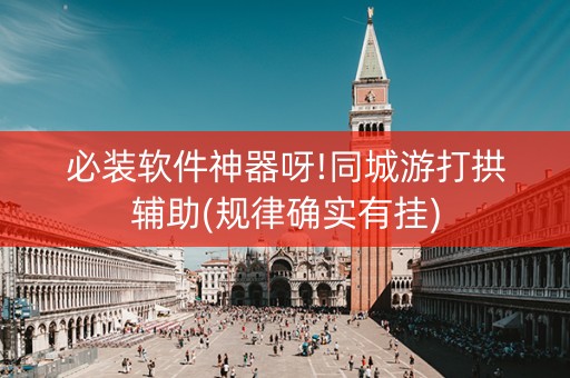 必装软件神器呀!同城游打拱辅助(规律确实有挂)