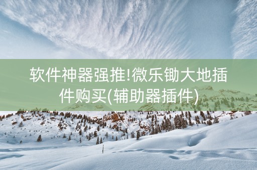 软件神器强推!微乐锄大地插件购买(辅助器插件)