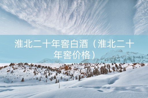 淮北二十年窖白酒（淮北二十年窖价格）