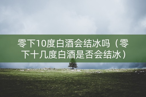 零下10度白酒会结冰吗（零下十几度白酒是否会结冰）
