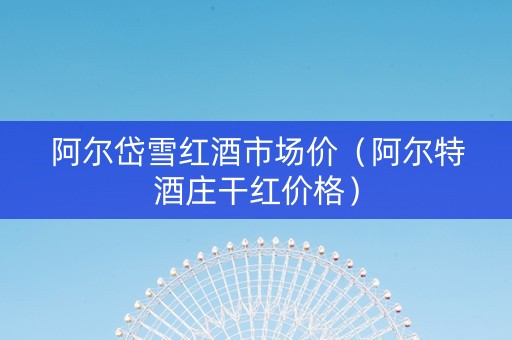 阿尔岱雪红酒市场价（阿尔特酒庄干红价格）